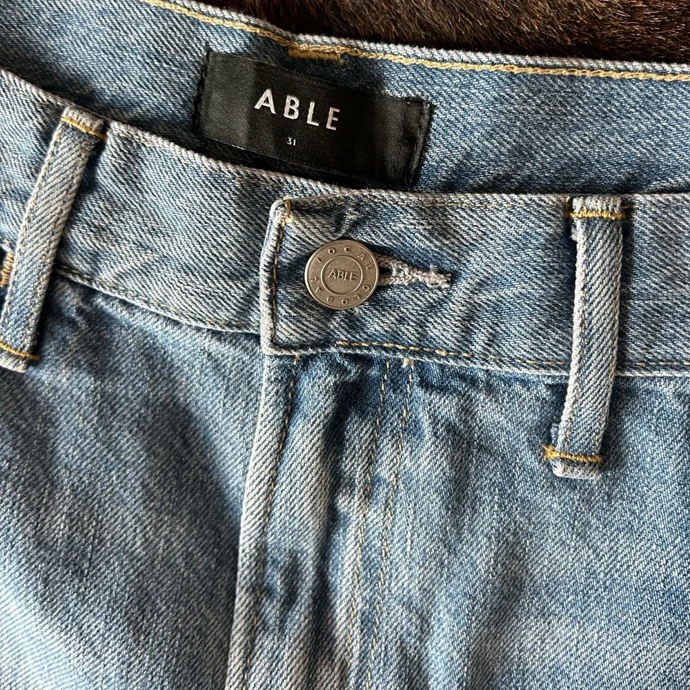 Able Ginnie Wide Leg Jeans Denim - Picture 4 of 6